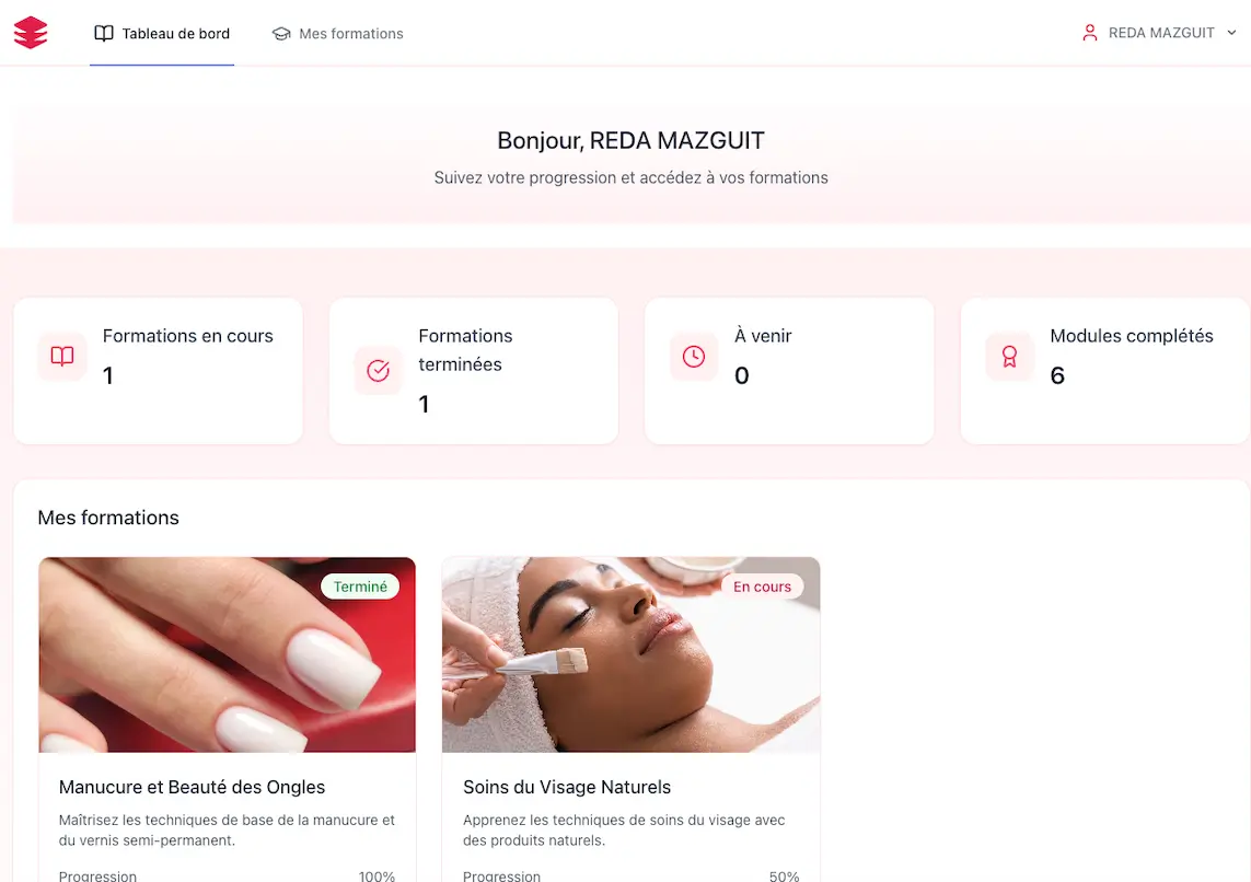 Capture du projet HER Académie