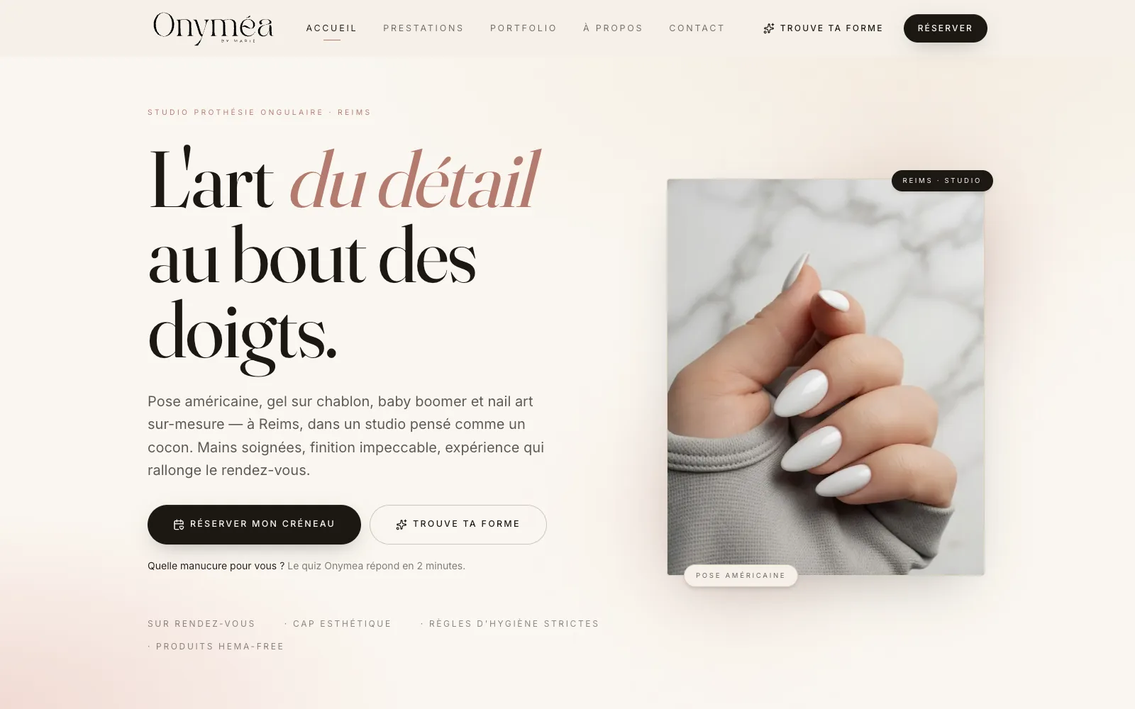 Capture du projet Onyméa